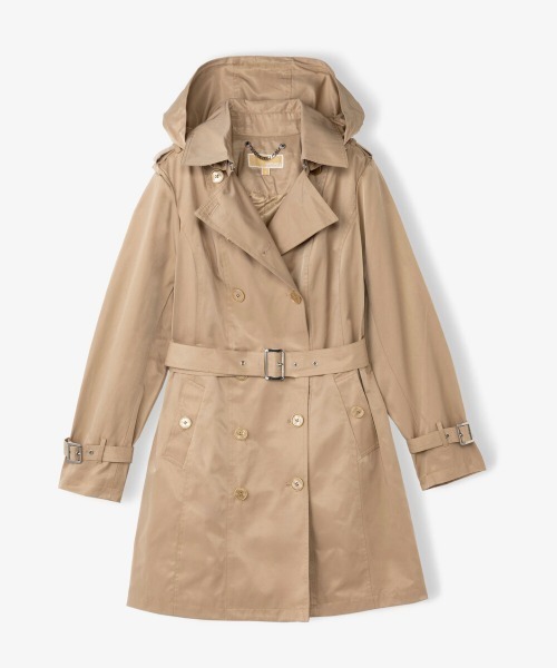 「MICHAEL KORS」 トレンチコート X-SMALL ベージュ レディース_画像4