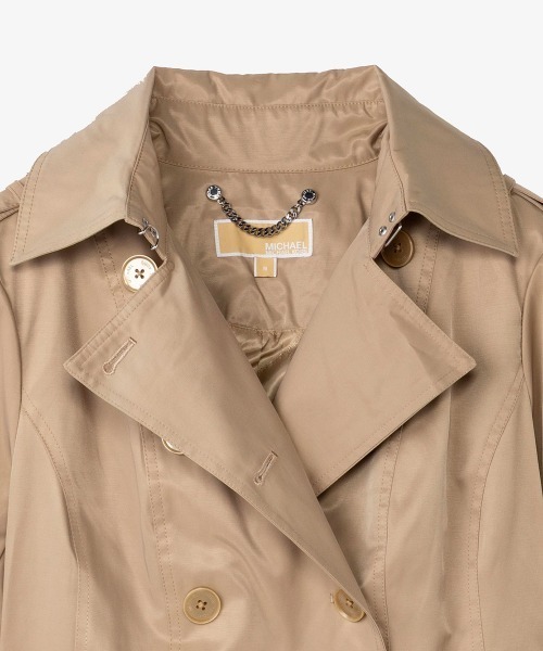 「MICHAEL KORS」 トレンチコート X-SMALL ベージュ レディース_画像5