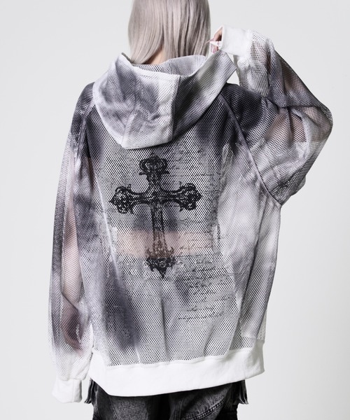 REFLEM（レフレム） パーカー 「REFLEM/レフレム」顔料加工メッシュZIP