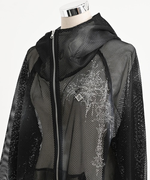 REFLEM（レフレム） パーカー 「REFLEM/レフレム」顔料加工メッシュZIP