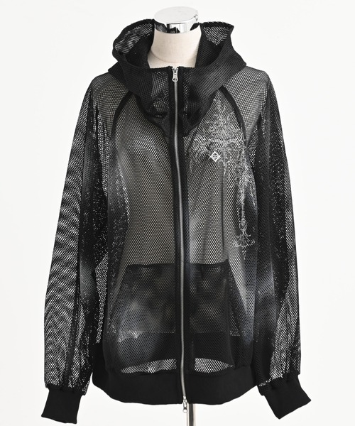 REFLEM（レフレム） パーカー 「REFLEM/レフレム」顔料加工メッシュZIP