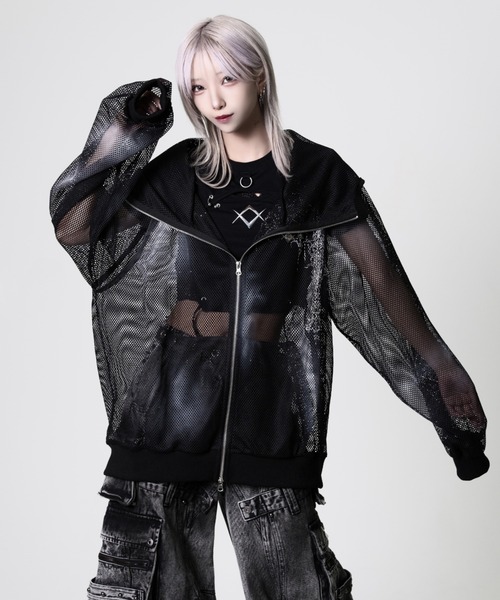 REFLEM(レフレム) パーカー 「REFLEM/レフレム」顔料加工メッシュZIP REFLEM(レフレム) パーカー 「REFLEM/レフレム」顔料加工メッシュZIP