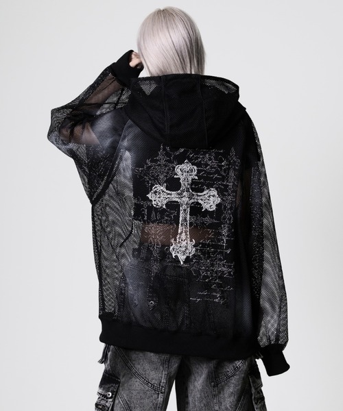 REFLEM（レフレム） パーカー 「REFLEM/レフレム」顔料加工メッシュZIP
