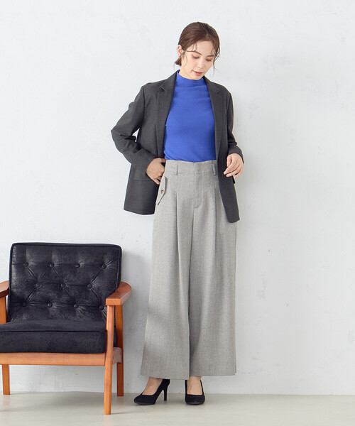 「COMME CA ISM」 パンツ SMALL グレイッシュベージュ レディース_画像2