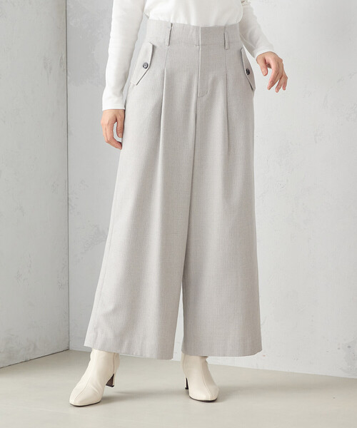 「COMME CA ISM」 パンツ SMALL グレイッシュベージュ レディース_画像6