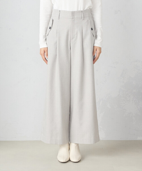 「COMME CA ISM」 パンツ SMALL グレイッシュベージュ レディース_画像7