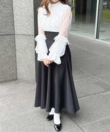 「apres jour」 フレアスカート X-LARGE アイボリー レディースの画像3