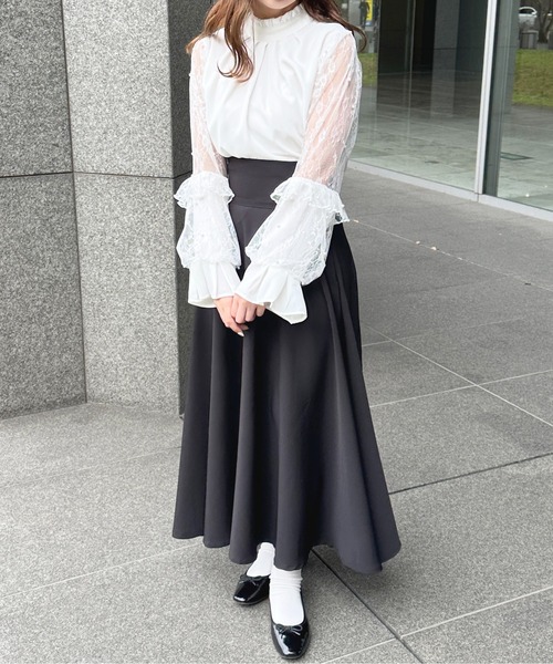 「apres jour」 フレアスカート X-LARGE アイボリー レディースの画像3