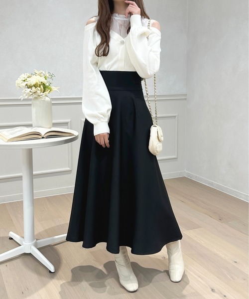 「apres jour」 フレアスカート X-LARGE アイボリー レディースの画像5