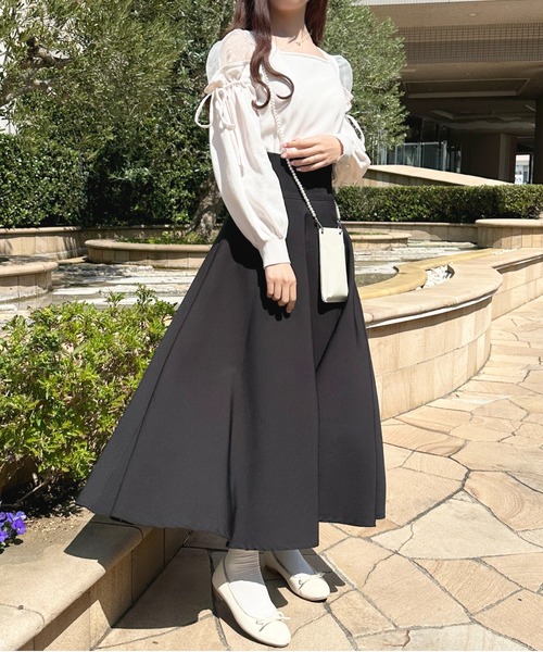 「apres jour」 フレアスカート X-LARGE アイボリー レディースの画像6