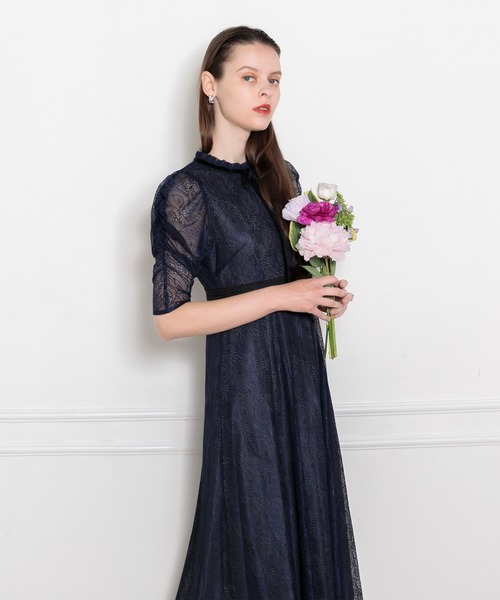 「Leja」 半袖ワンピース SMALL グレー レディース_2