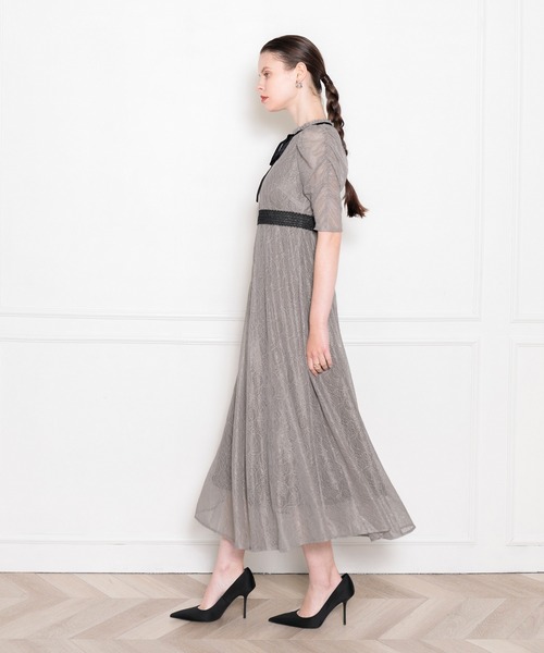 「Leja」 半袖ワンピース SMALL グレー レディース_3