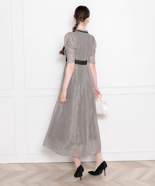 「Leja」 半袖ワンピース SMALL グレー レディース_6