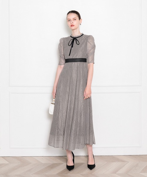 「Leja」 半袖ワンピース SMALL グレー レディース_7