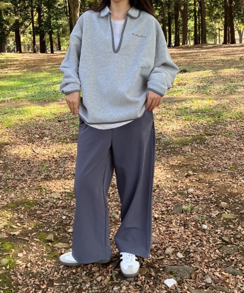 「BROKEN BASE」 スウェットカットソー MEDIUM 杢グレー メンズ_画像5