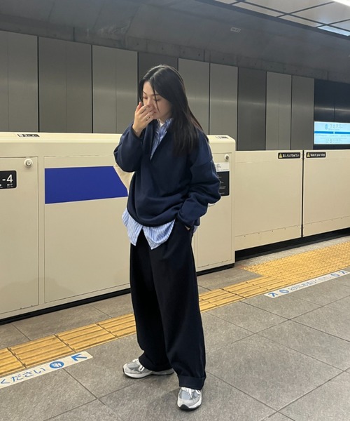 「BROKEN BASE」 スウェットカットソー MEDIUM 杢グレー メンズ_画像6