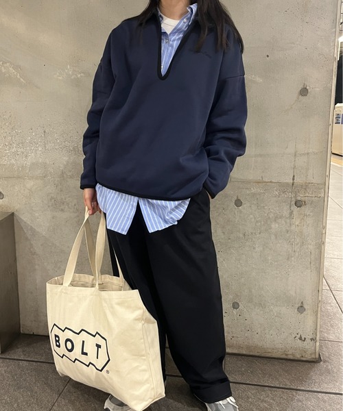 「BROKEN BASE」 スウェットカットソー MEDIUM 杢グレー メンズ_画像7