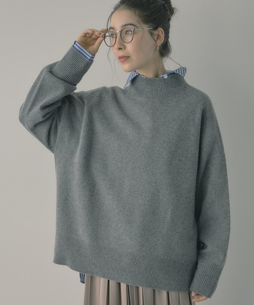 「saloon」 長袖ニット FREE ライトグレー レディース_画像2