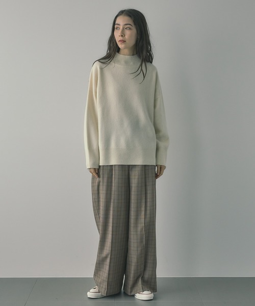 「saloon」 長袖ニット FREE ライトグレー レディース_画像4