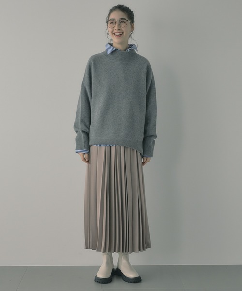 「saloon」 長袖ニット FREE ライトグレー レディース_画像5