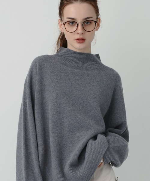 「saloon」 長袖ニット FREE ライトグレー レディース_画像6