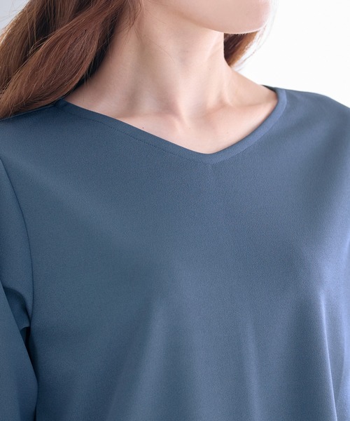 「alotta」 7分袖カットソー M ブラック レディース_画像4