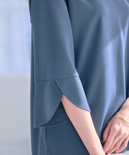 「alotta」 7分袖カットソー M ブラック レディース_画像5