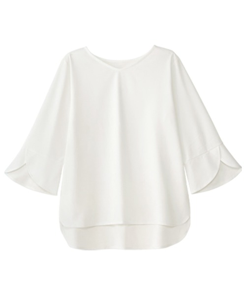 「alotta」 7分袖カットソー M ブラック レディース_画像7