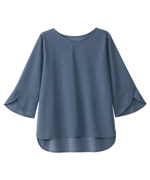 「alotta」 7分袖カットソー M ブラック レディース_画像9