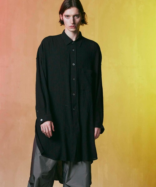 「MAISON SPECIAL」 長袖シャツ 2 ブルー メンズの画像