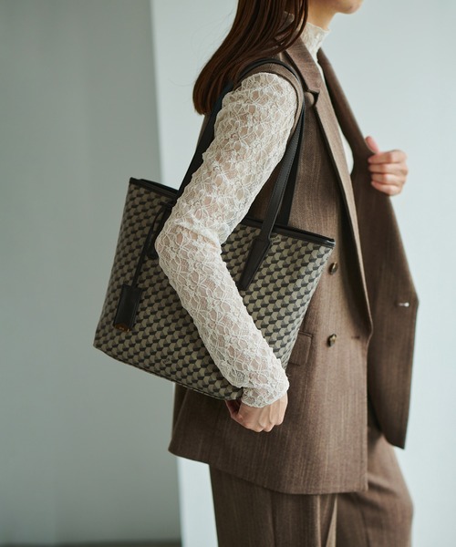 「E'POR」 トートバッグ FREE チャコールグレー レディース_画像3