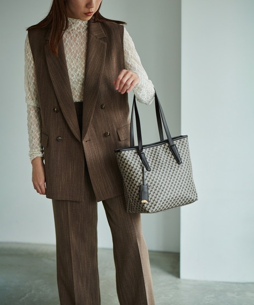 「E'POR」 トートバッグ FREE チャコールグレー レディース_画像5