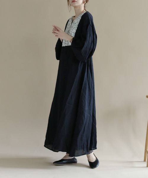 「NOAHL」 長袖ワンピース FREE ブラック レディース_画像9