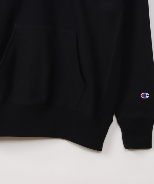 「Champion」 プルオーバーパーカー MEDIUM シルバーグレー メンズの画像