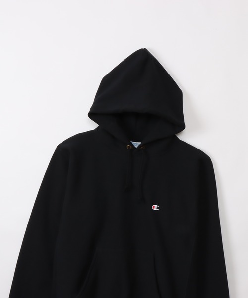 「Champion」 プルオーバーパーカー MEDIUM シルバーグレー メンズの画像