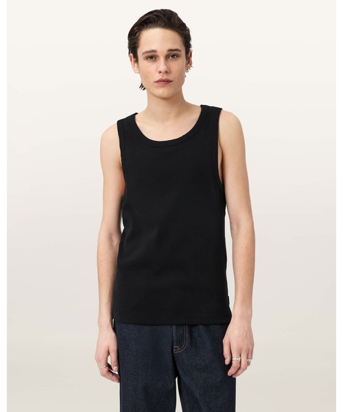 タンクトップ AXEL RIBBED COTTON VEST | AXEL リブ編み コットン ベスト メンズ