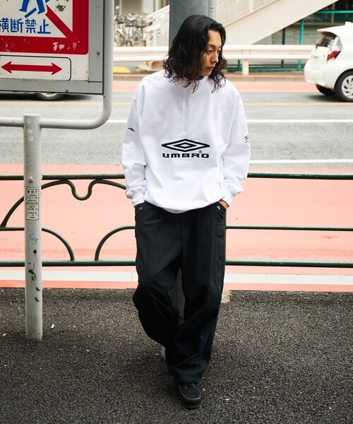 umbro（アンブロ） スウェットカットソー MEDIUM ホワイト メンズ
