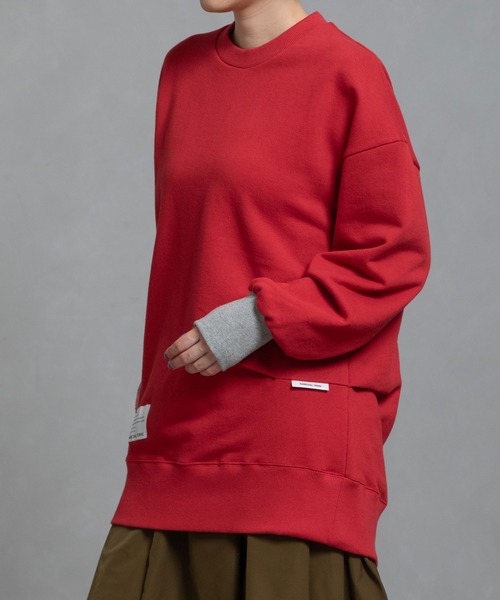 「MARECHAL TERRE」 スウェットカットソー MEDIUM ピンク レディース_画像2