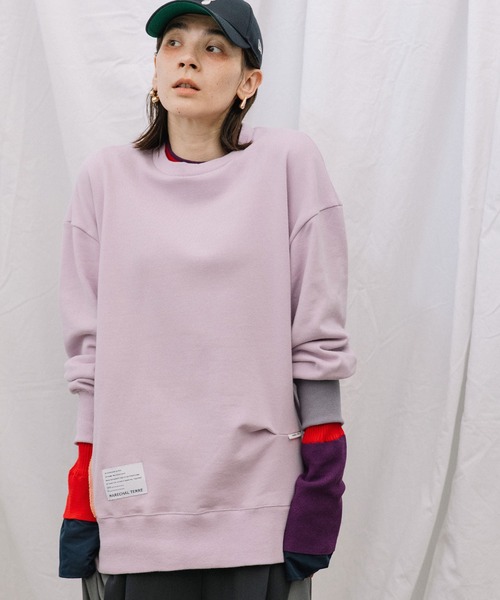 「MARECHAL TERRE」 スウェットカットソー MEDIUM ピンク レディース_画像7