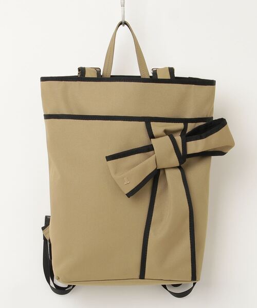 LANVIN en Bleu 「LANVIN Bleu」 リュック FREE ベージュ レディース