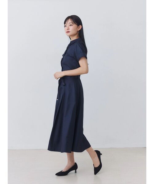 TONAL（トーナル） スカート 入学式 卒業式 ハイウエスト細リボン