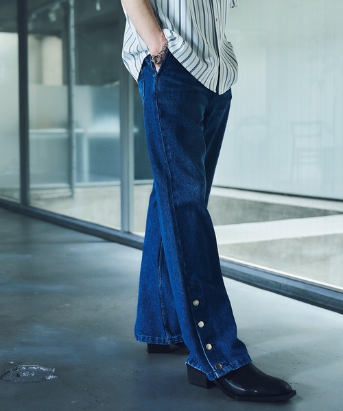 「HARE」 デニムパンツ MEDIUM ブルー メンズの画像
