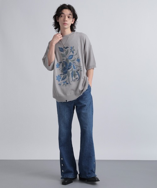 「HARE」 デニムパンツ MEDIUM ブルー メンズの画像