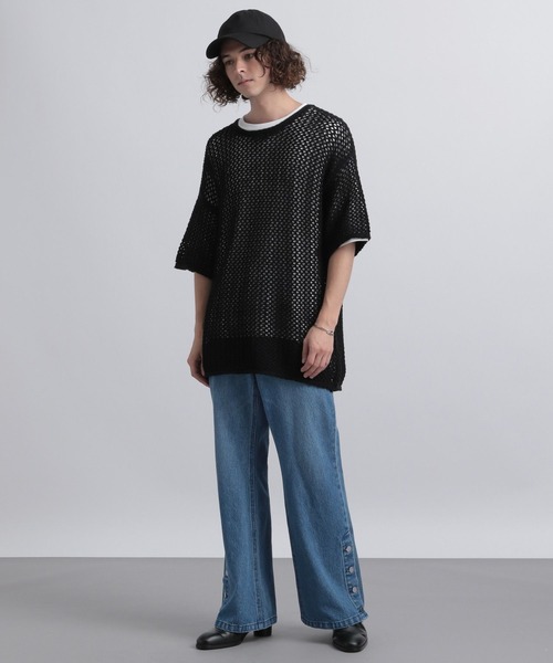 「HARE」 デニムパンツ MEDIUM ブルー メンズの画像