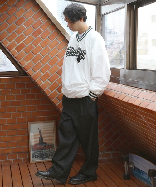 「8(eight)」 長袖Tシャツ MEDIUM ブラック メンズ_画像5