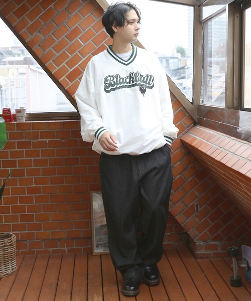 「8(eight)」 長袖Tシャツ MEDIUM ブラック メンズ_画像8