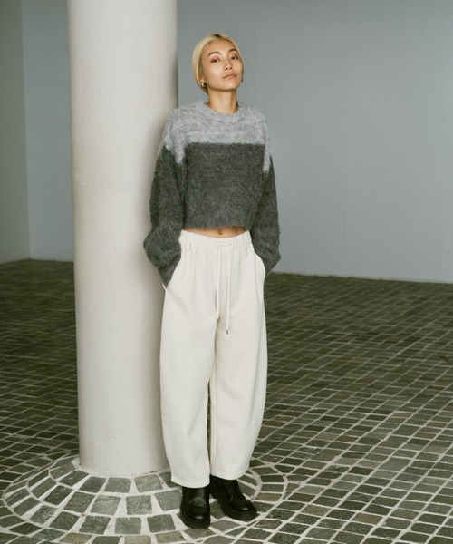 「AIC.」 スウェットパンツ FREE グレー レディース_画像7