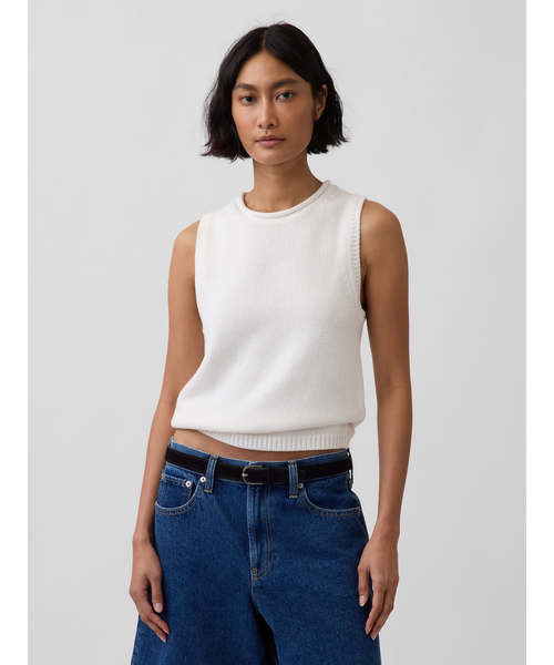 GAP（ギャップ） ベスト ジレ コットン100% ニットベスト レディース