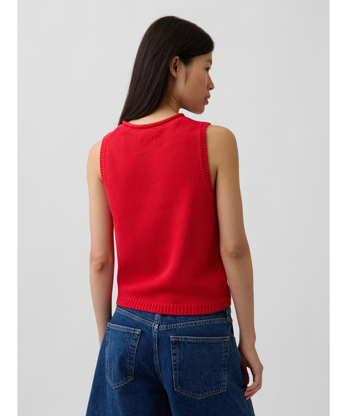 GAP（ギャップ） ベスト ジレ コットン100% ニットベスト レディース