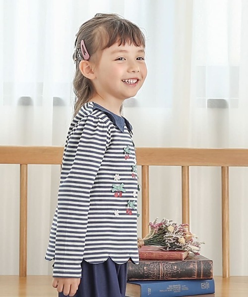 「Biquette Club」 「KIDS」長袖カットソー 100cm ピンク キッズ_画像3